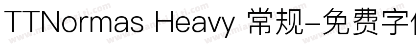 TTNormas Heavy 常规字体转换